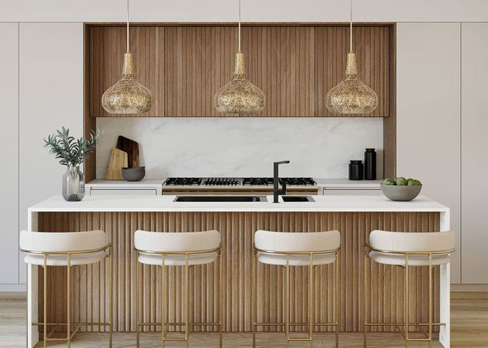کابینت-مدرن-سفید-و-چوب